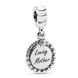 Pandora Loving Mother Charm 925 sterling silver. EUC.